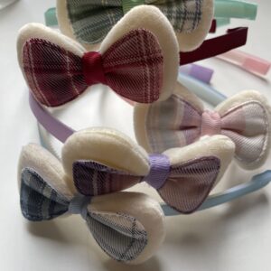 SnuggleBows Headband – Soft Plaid Collection
