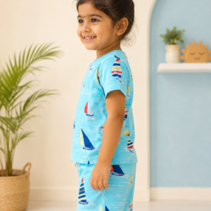 Bluey Sailboat printed Co-ords