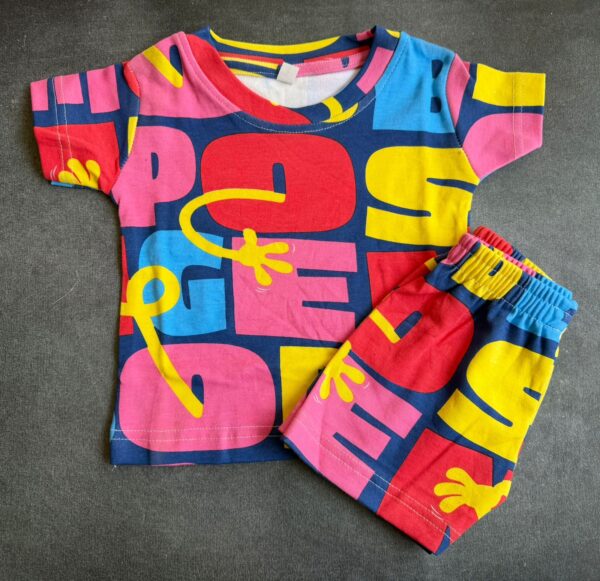 Vibe colours printed Co-ords