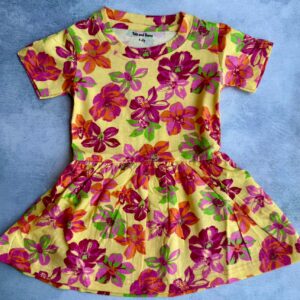 Yellow Floral print frock
